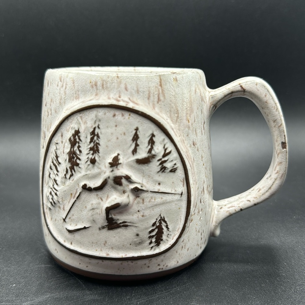 Vtg Onion River Stoneware Mug